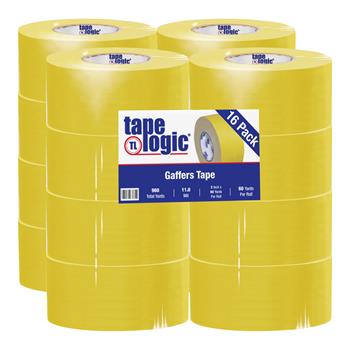 Tape Logic Gaffers Tape, 11.0 Mil, 3&quot; x 60 yds., Yellow, 16/CS