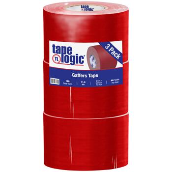 Tape Logic Gaffers Tape, 11.0 Mil, 4&quot; x 60 yds., Red, 3/CS