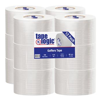 Tape Logic Gaffers Tape, 11.0 Mil, 4&quot; x 60 yds., White,12/CS