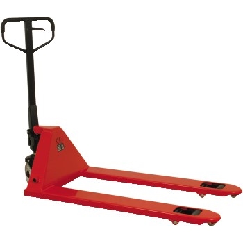 W.B. Mason Co. Industrial Pallet Truck, 48&quot; x 21&quot;, Red