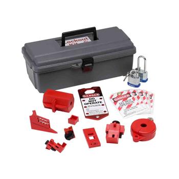 Brady Basic Electrical Lockout Toolbox Kit With 1 Steel Padlock