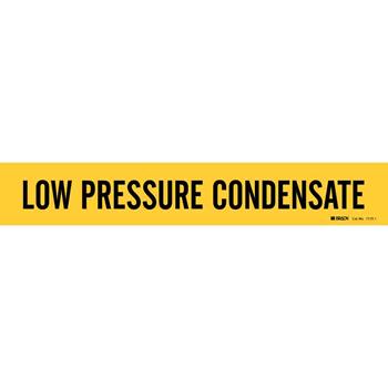 Brady Low Pressure Condensate Pipe Marker, 2.25&quot;H x 14&quot;W, Fits Pipes 2.5&quot; Up To 7.875&quot; Dia.