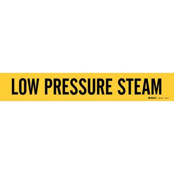 Brady Low Pressure Steam Pipe Marker, 2.25&quot;H x 14&quot;W, Fits Pipes 2.5&quot; Up To 7.875&quot; Dia.