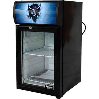 Bison Refrigeration Countertop Display Refrigerator, 0.74 cu. ft.