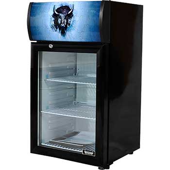 Bison Refrigeration Countertop Display Refrigerator, 1.84 cu. ft.