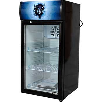 Bison Refrigeration Countertop Display Refrigerator, 2.83 cu. ft.