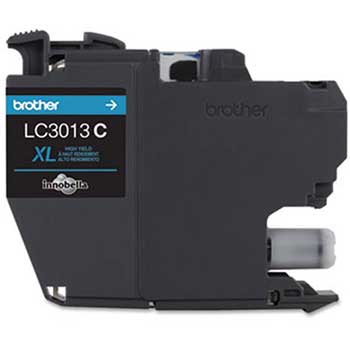 Brother LC3013C Ink, High-Yield, Cyan, Yield Approx. 400 Pages