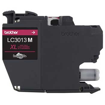 Brother LC3013M Ink, High-Yield, Magenta, Yield Approx. 400 Pages