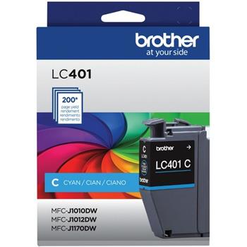 Brother LC401CS Original Ink Cartridge, Cyan