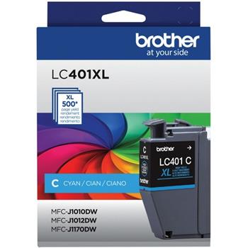 Brother LC401XLCS High-Yield Ink Cartridge, Cyan