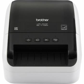 Brother Wide Format Quick Label Printer, QL-1100C, 4&quot;, 300 dpi, Black/White
