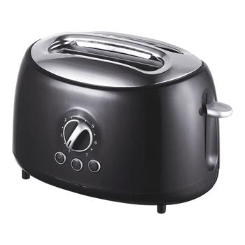 Brentwood Appliances Cool Touch 2 Slice Retro Toaster, Wide Slots, 700W, Black