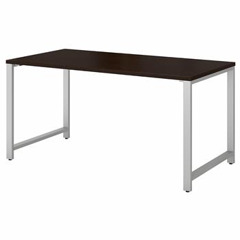 Bush Business Furniture 400 Series 60&quot;W x 30&quot;D Table Desk With Metal Legs, Mocha Cherry