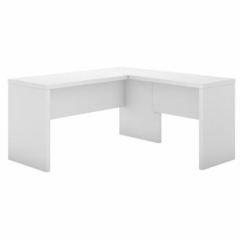 Bush Business Furniture Office by kathy ireland&#174; Echo L Shaped Desk, Pure White