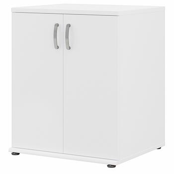 Bush Business Furniture Universal Garage Storage Cabinet with Doors and Shelves, White