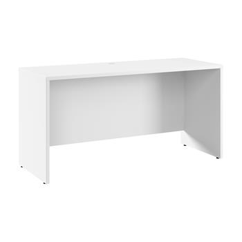 Bush Business Furniture Hampton Heights 60&quot;W x 24&quot;D Credenza Desk, White