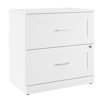 Bush Business Furniture Hampton Heights 30&quot;W 2 Drawer Lateral File Cabinet, White