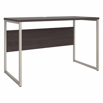 Bush Business Furniture Hybrid 48&quot;W x 24&quot;D Computer Table Desk with Metal Legs, Storm Gray