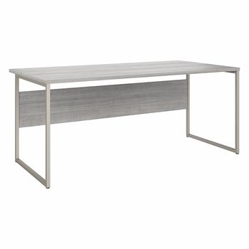 Bush Business Furniture Hybrid 72&quot;W x 36&quot;D Computer Table Desk with Metal Legs, Platinum Gray