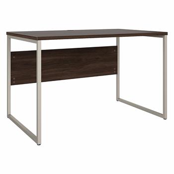 Bush Business Furniture Hybrid 48&quot;W x 30&quot;D Computer Table Desk with Metal Legs, Black Walnut