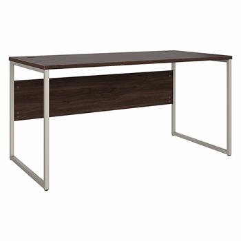 Bush Business Furniture Hybrid 60&quot;W x 30&quot;D Computer Table Desk with Metal Legs, Black Walnut
