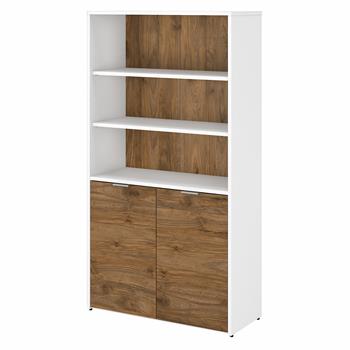 Bush Business Furniture Jamestown 5-Shelf Bookcase With Doors