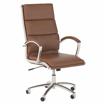 Bush Business Furniture Jamestown High Back Leather Executive Office Chair