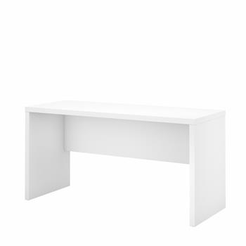 Bush Business Furniture Office by kathy ireland&#174; Echo 60W Credenza Desk, Pure White