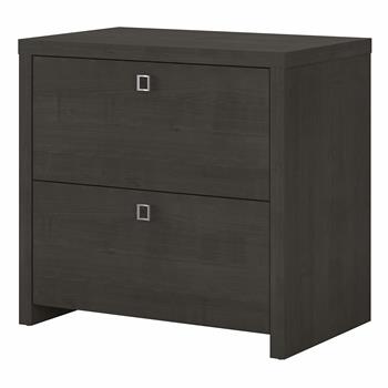 Office By Kathy Ireland Echo 2-Drawer Lateral File Cabinet, Charcoal Maple