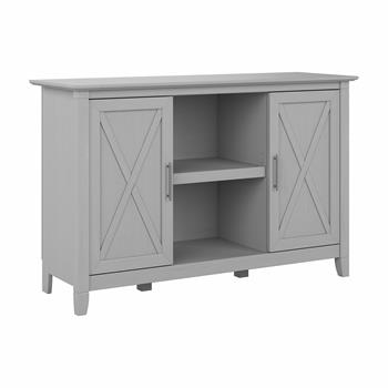 Bush Business Furniture Key West Accent Cabinet with Doors, Cape Cod Gray