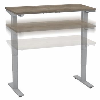 Bush Business Furniture Move 40 Series 48&quot;W x 24&quot;D Electric Height Adjustable Standing Desk, Modern Hickory
