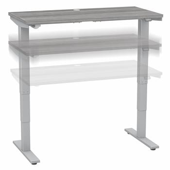 Bush Business Furniture Move 40 Series 48&quot;W x 24&quot;D Electric Height Adjustable Standing Desk, Platinum Gray