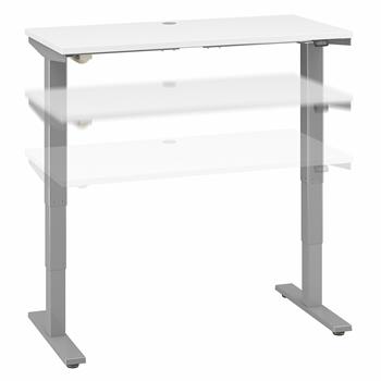 Bush Business Furniture Move 40 Series 48&quot;W x 24&quot;D Electric Height Adjustable Standing Desk, White