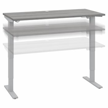 Bush Business Furniture Move 40 Series 60&quot;W x 30&quot;D Electric Height Adjustable Standing Desk, Platinum Gray