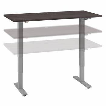 Bush Business Furniture Move 40 Series 60&quot;W x 30&quot;D Electric Height Adjustable Standing Desk, Storm Gray