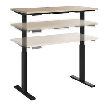 Bush Business Furniture Move 60 Series 48&quot;W x 24&quot;D Electric Height Adjustable Standing Desk, Natural Elm