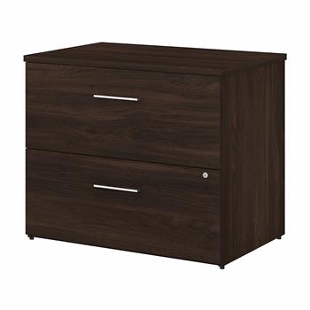 Bush Business Furniture Office 500 2-Drawer Lateral File Cabinet, 36&quot;W, Black Walnut
