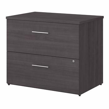 Bush Business Furniture Office 500 36&quot;W 2-Drawer Lateral File Cabinet, Storm Gray