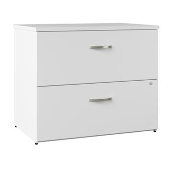 Bush Business Furniture in an Hour 36&quot;W 2 Drawer Lateral File Cabinet, Pure White