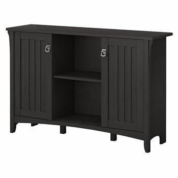 Bush Business Furniture Salinas Accent Storage Cabinet with Doors, Vintage Black