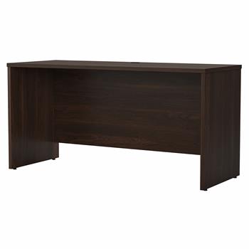 Bush Business Furniture Studio C 60&quot;W x 24&quot;D Credenza Desk, Black Walnut