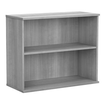Bush Business Furniture Studio A 36&quot;W Small 2 Shelf Bookcase, Platinum Gray