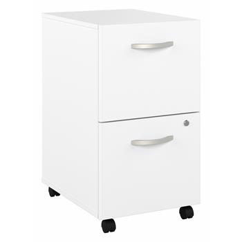 Bush Business Furniture Studio A 16&quot;W 2 Drawer Mobile File Cabinet, White
