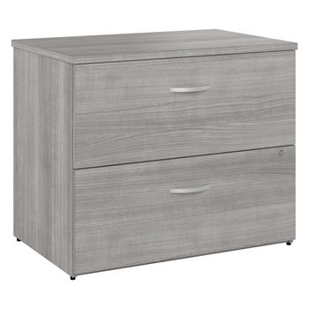 Bush Business Furniture Studio A 36&quot;W 2 Drawer Lateral File Cabinet, Platinum Gray