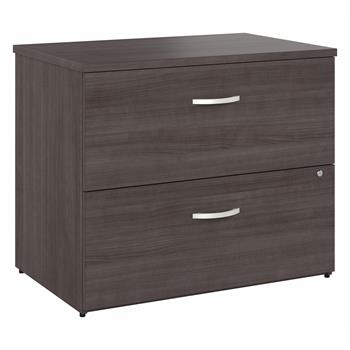 Bush Business Furniture Studio A 36&quot;W 2 Drawer Lateral File Cabinet, Storm Gray