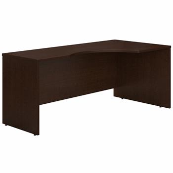Bush Business Furniture Series C 72&quot;W Right HAnded Corner Desk, Mocha Cherry