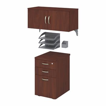 Bush Business Furniture Office In An Hour Storage And Accessory Kit, Hansen Cherry