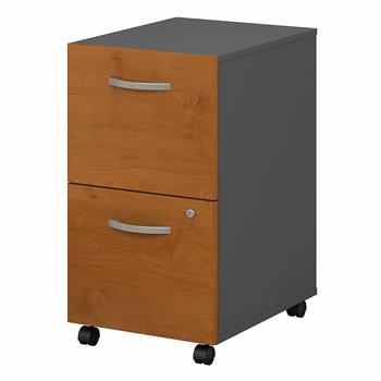 Bush Business Furniture Series C 2-Drawer Mobile File Cabinet, Natural Cherry