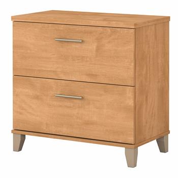 Bush Business Furniture Somerset 2-Drawer Lateral File Cabinet, Maple Cross