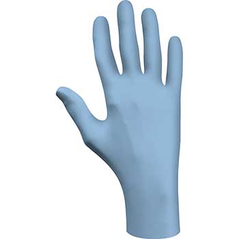 SHOWA N-DEX&#174; Nitrile Disposable Gloves, Blue, 4 mil, 9.5&quot;L, Extra Large, 100/BX